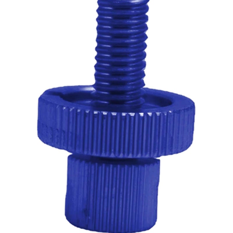 Blue Aluminum Alloy Motorcycle Clutch Brake Cable Adjuster Screw Wear Resistant High Strength - Image 3