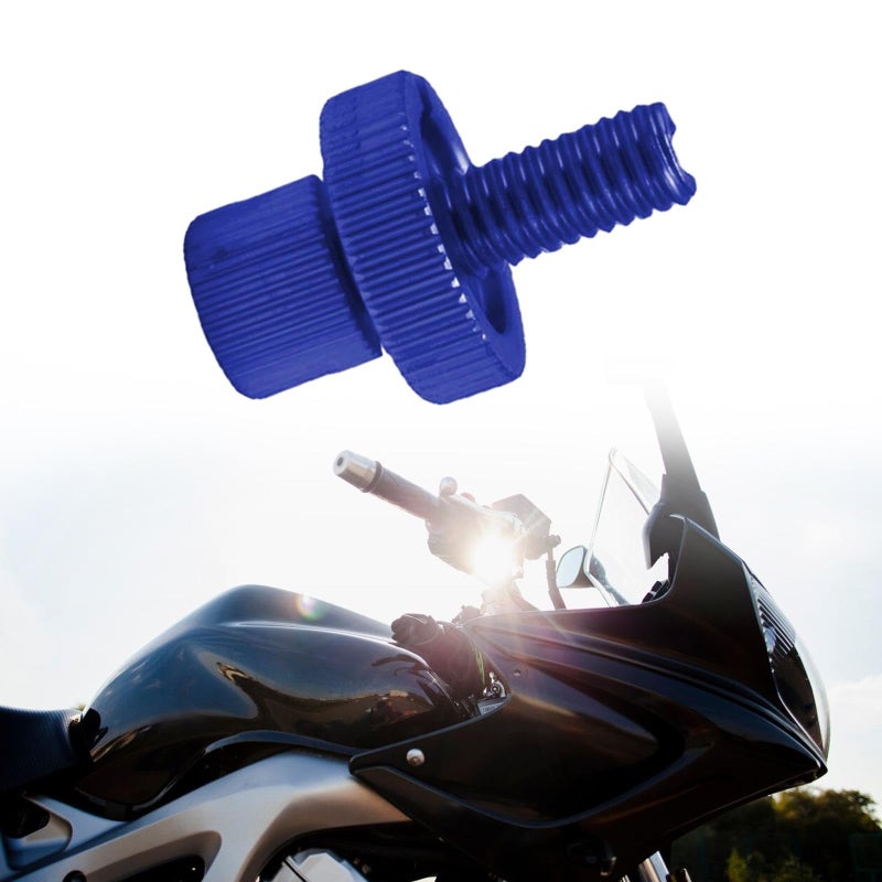 Blue Aluminum Alloy Motorcycle Clutch Brake Cable Adjuster Screw Wear Resistant High Strength - Image 5