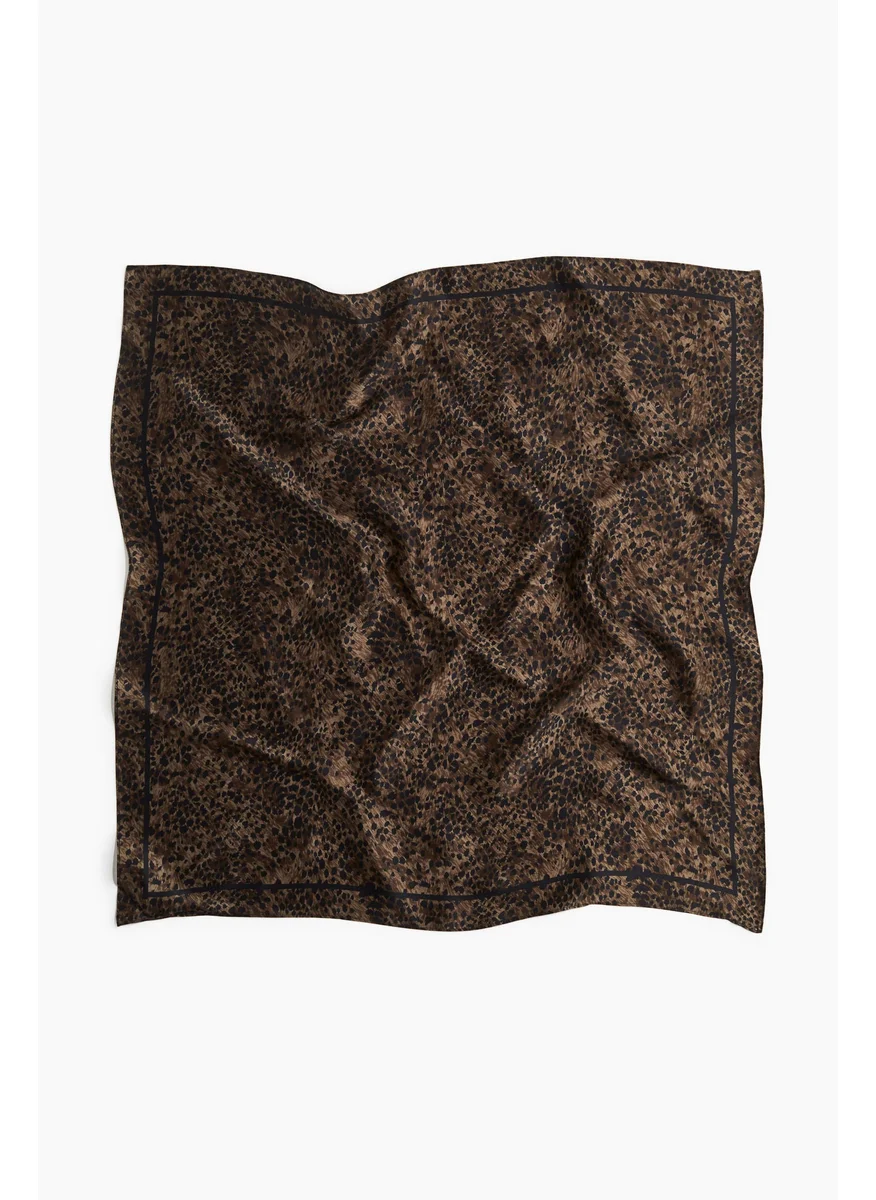 H&M Printed Silk Scarf