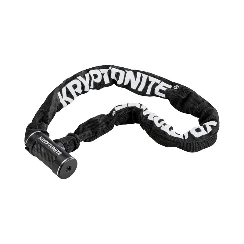 Kryptonite Key Chain Bike Lock, 3 Feet Long, 8mm Chain Links, Bicycle Chain Lock with Keys for Scooter, Road and Mountain Bikes.