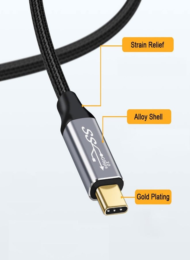cablecc Type-C USB-C Male to Male USB3.1 10Gbps 100W Data Cable with E-Marker for Laptop Phone 200CM - Image 3
