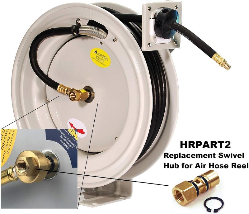 Primefit Primefit HRPART2 Swivel Hub with O Rings  Replacement part for Primefit HRRUB380503 Air Hose Reel - Image 2