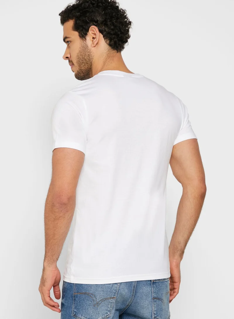 Seventy Five Basics 5 Pack Essential V Neck T-Shirts