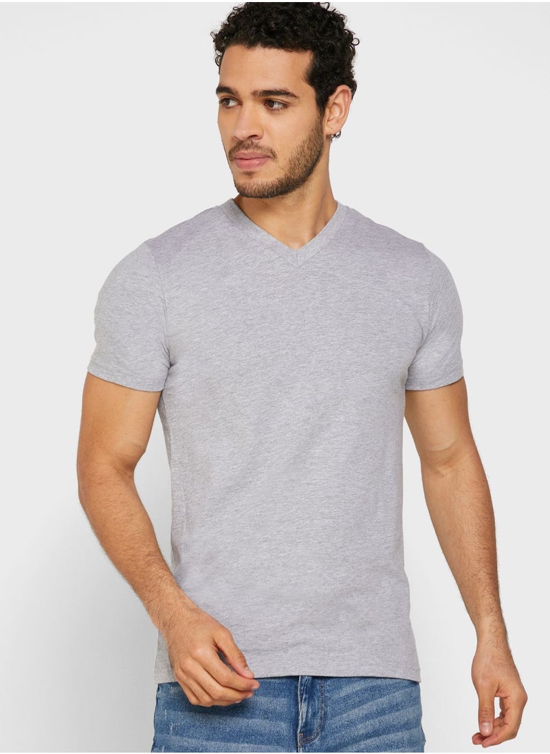 Seventy Five Basics - 5 Pack Essential V Neck T-Shirts - Image 1