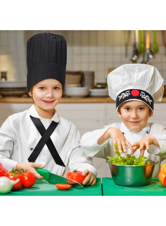 Keymall Hibachi Chef Tall Hat and Apron Costume Set with Headband Tie for Japanese Cuisine Lovers and Hibachi Enthusiasts - Image 5