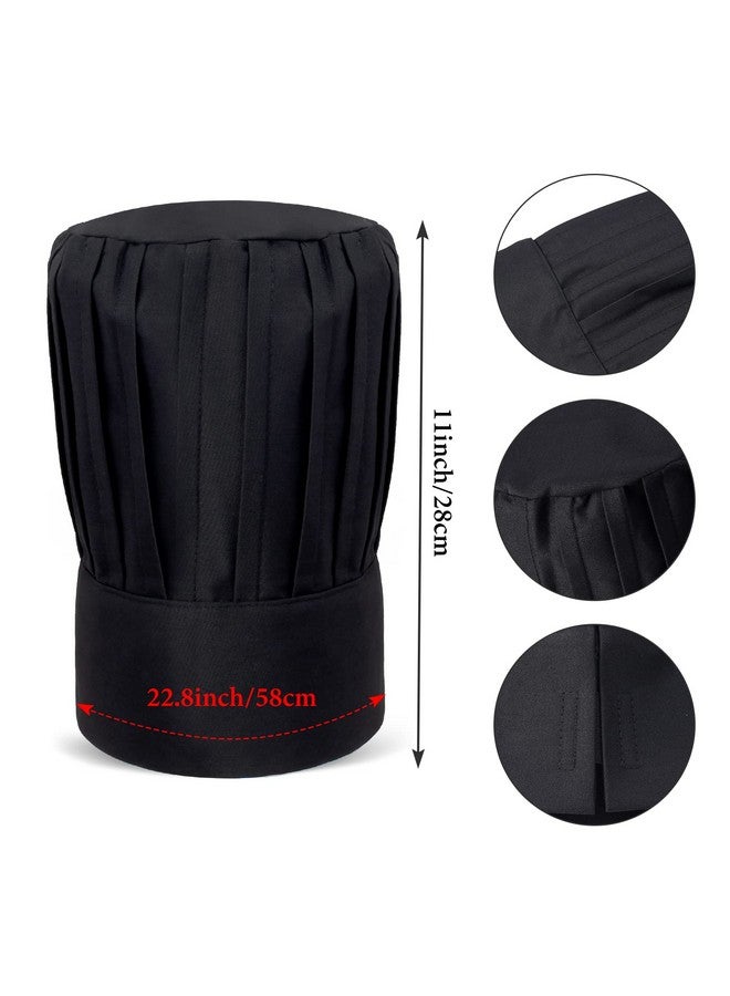 Keymall Hibachi Chef Tall Hat and Apron Costume Set with Headband Tie for Japanese Cuisine Lovers and Hibachi Enthusiasts - Image 2