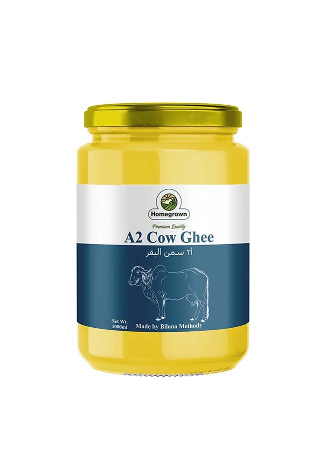 Homegrown A2 Ghee – Pure Clarified Butter from Grass-Fed A2 Cows for Healthy Fats (1 litre) - Image 1