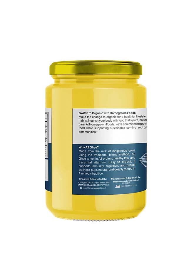 Homegrown A2 Ghee – Pure Clarified Butter from Grass-Fed A2 Cows for Healthy Fats (1 litre) - Image 2