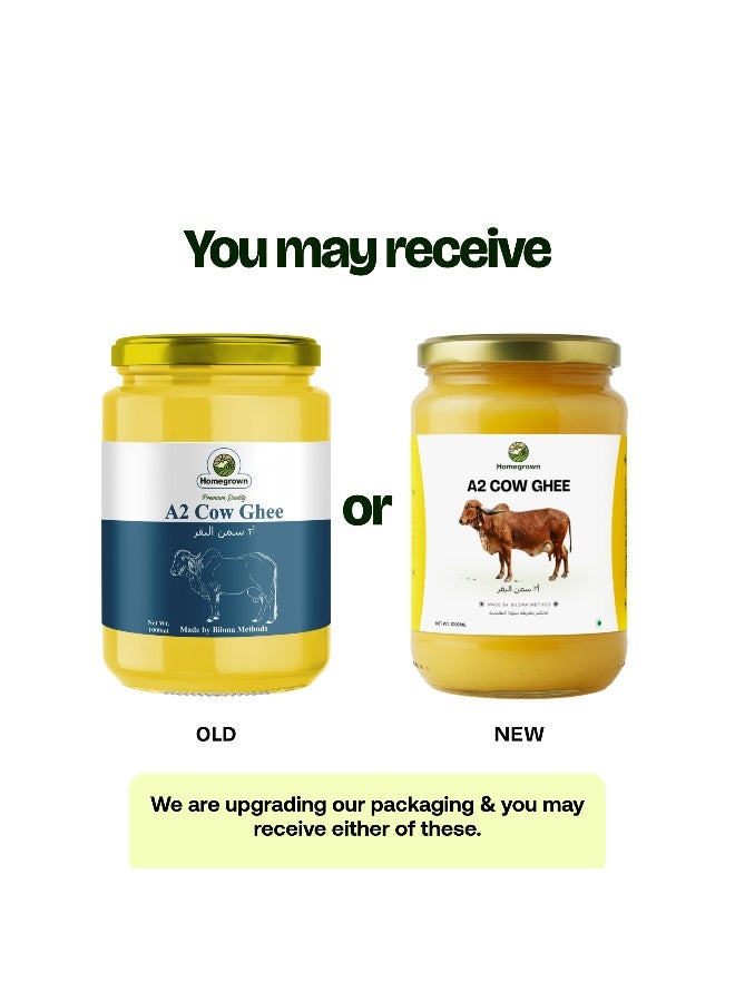 Homegrown A2 Ghee – Pure Clarified Butter from Grass-Fed A2 Cows for Healthy Fats (1 litre) - Image 4