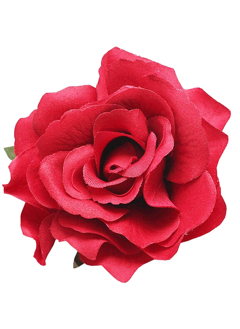 Geek-M Hair Flower Clips Brooch Boutique Hair Accessories Bohemia Hairpins for Women Girls ST Red 