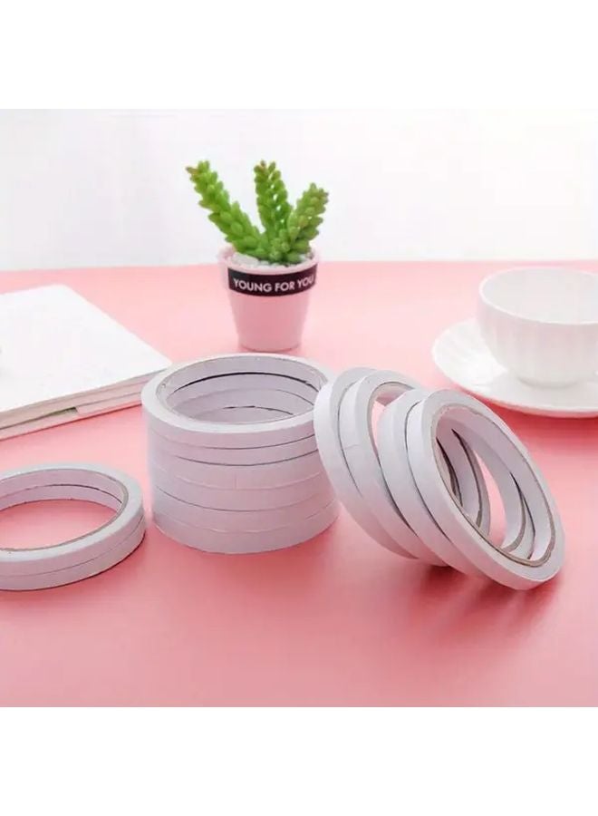 2pcs 0.39 Inch Double Sided Tape Clear Strong Adhesive For DIY Crafts Scrapbooking Office Use Easy To Remove - Image 2