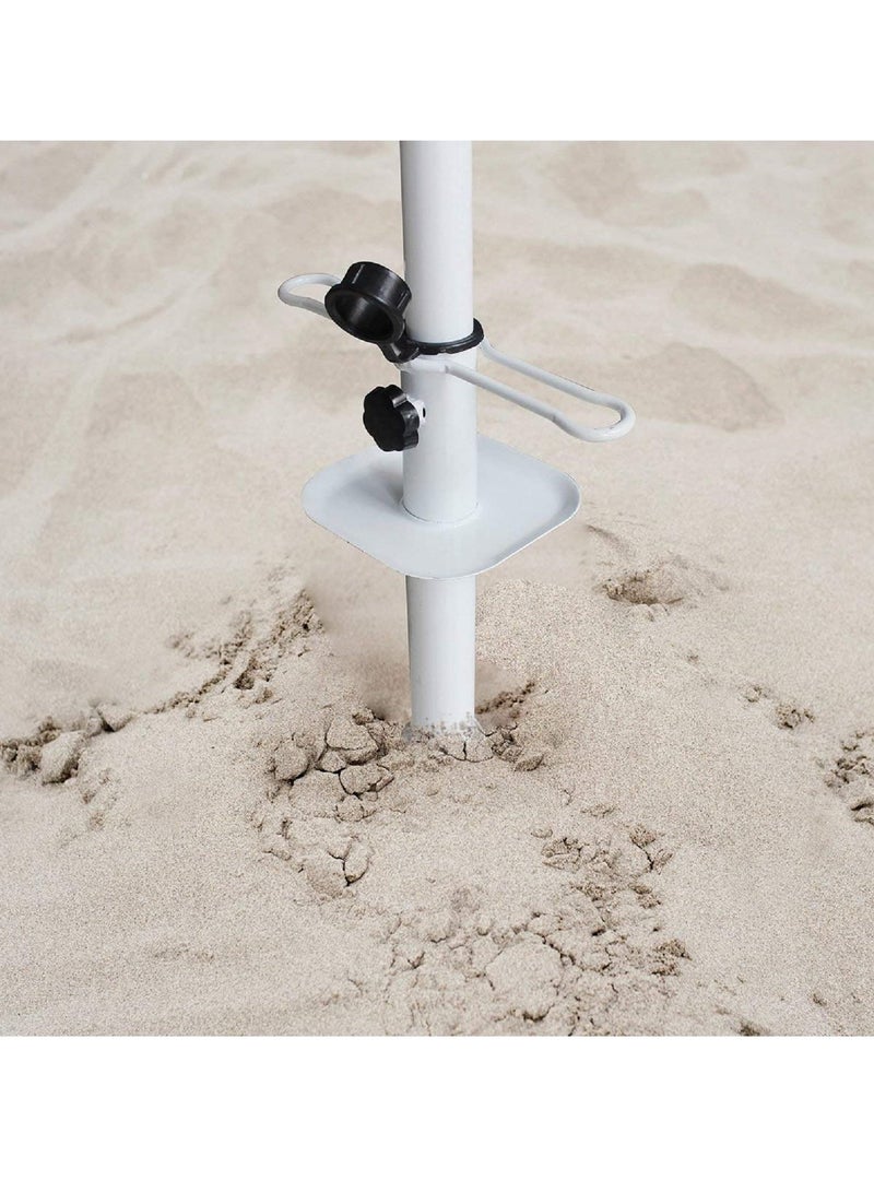 Umbrella Sand Anchor, Heavy Duty Beach Umbrella Base with Ground Anchor Screw for Tent, Parasol, Sun Shelter, Sun Protection, Shade  - Image 4