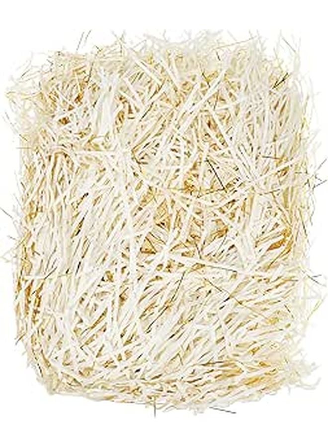 Gold Ivory Crinkle Cut Paper Shreds 200g Packaging Filler For Gift Boxes