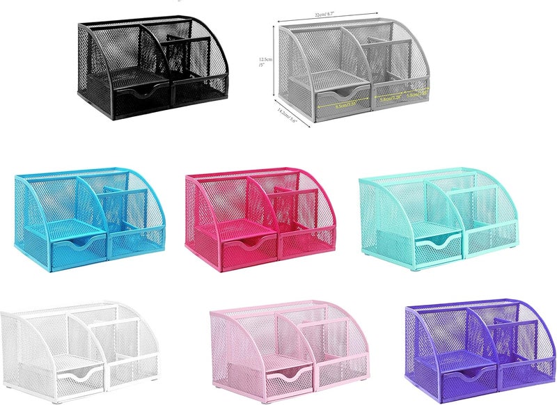 Exerz Desk Organiser/Desk Organiser/Desk Tidy/Pen Holder/Multifunction Organiser (EX348 Purple) - Image 5