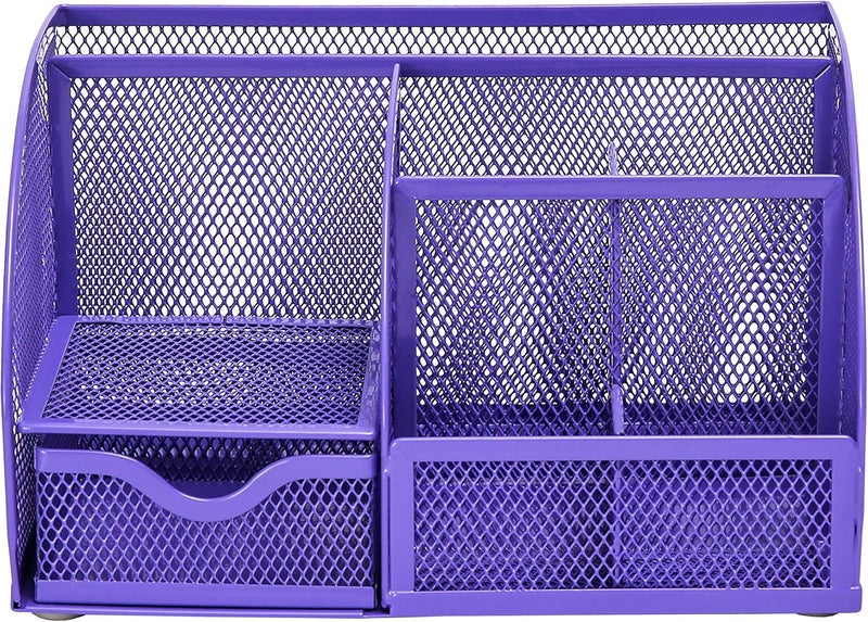 Exerz Desk Organiser/Desk Organiser/Desk Tidy/Pen Holder/Multifunction Organiser (EX348 Purple) - Image 4