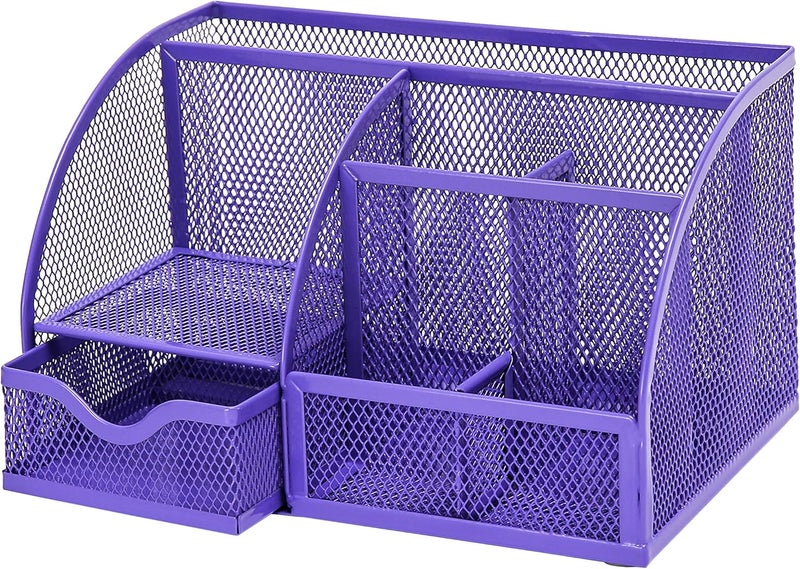 Exerz Desk Organiser/Desk Organiser/Desk Tidy/Pen Holder/Multifunction Organiser (EX348 Purple) - Image 3