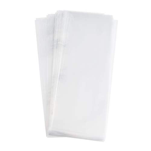 Tendwarm 100 Pcs 4x11 Inch Clear Long Cello Cellophane Treat Bags with 7 Mix Colors Twist Ties Perfect for Birthday Favor Candles Pretzel Icy Candy Popsicle - Image 4