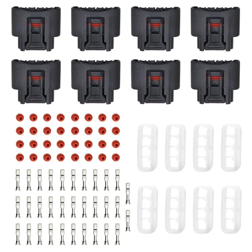 FZJDSD 8Pcs Ignition Coil 4Pin Plug Connector fit for Corolla Matrix Yaris Camry Prius RAV4 Highlander Solara Celica fit for Chevrolet Prizm fit for Pontiac Vibe fit for Lexus 9098011885 72837449