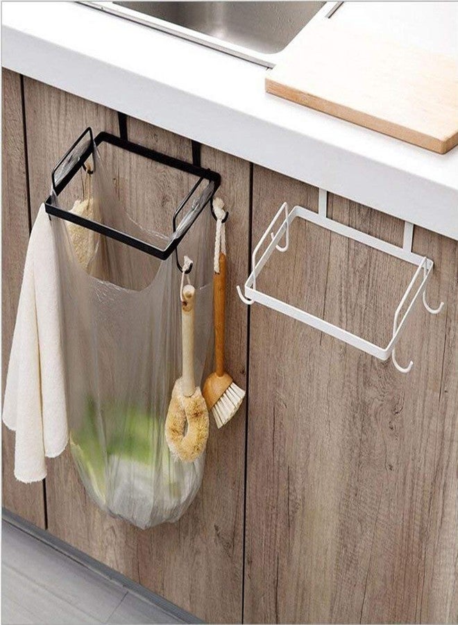INDIAN DECOR 28313 Kitchen Hanging Trash Bag Holders Travel Garbage Can Rack Over Cabinet Rubbish Bin Metal Bracket Hanger of Cupboard Closet Door - Image 5