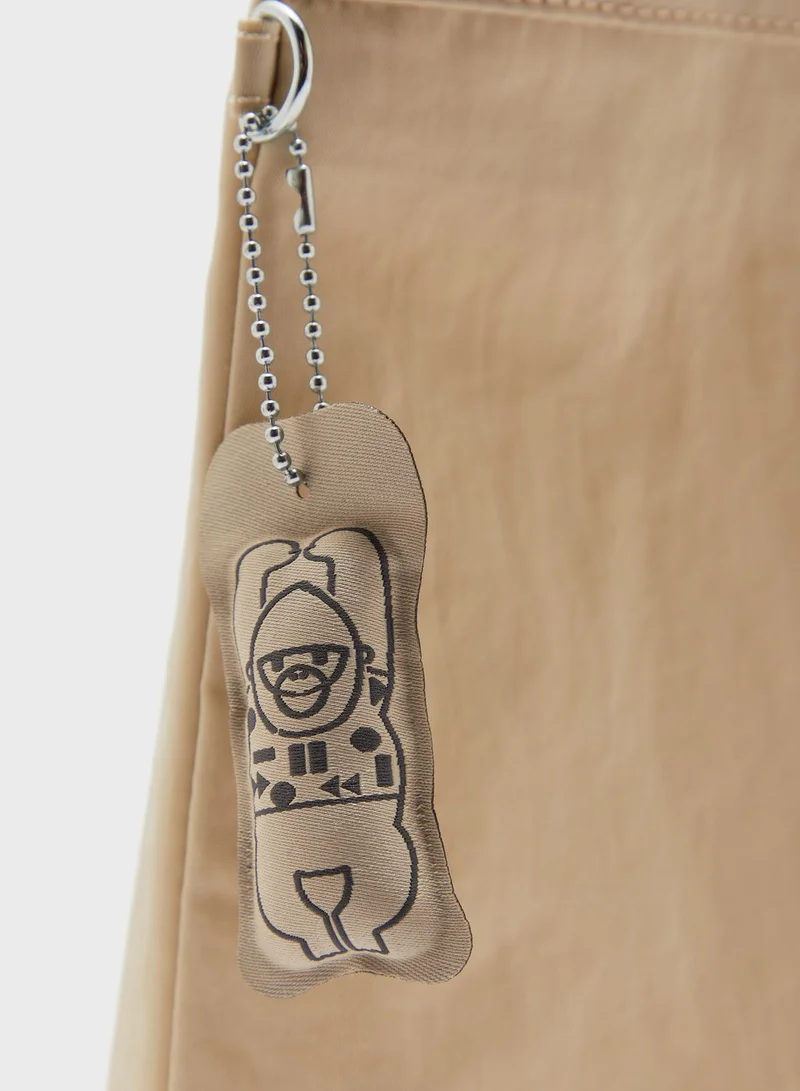 kipling Chika Ice Ivory Tote