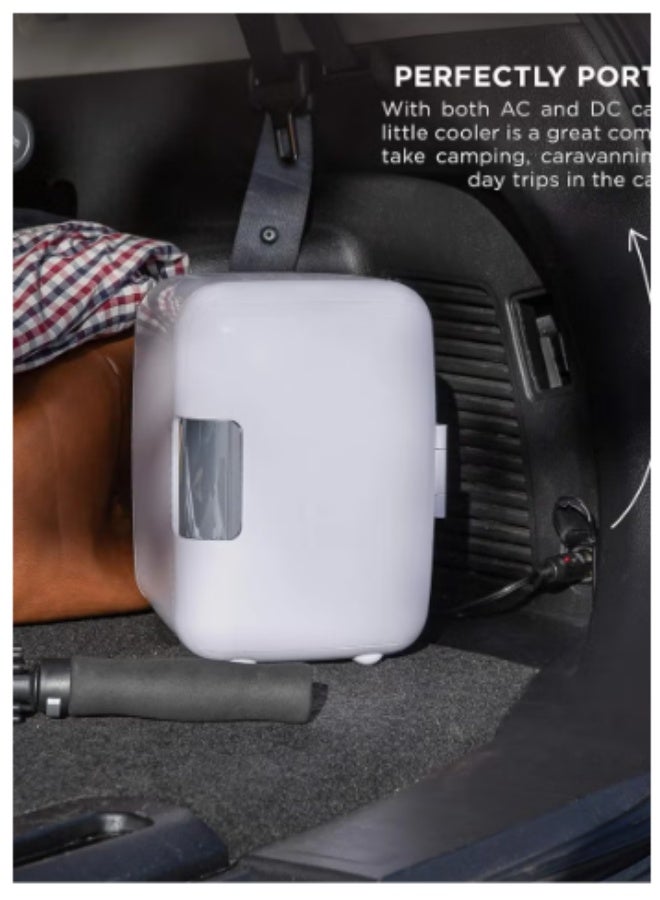 Denx Mini refrigerator suitable for home and car to store hot and cold foods and drinks, 4 liter capacity - Image 2