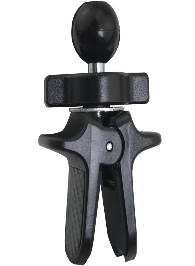 LUORNG Car Clip Phone Holder Plastic Backboard 17mm Ball Vent Universal Adjustable Knob GPS Vent Holder Base Black - Image 1
