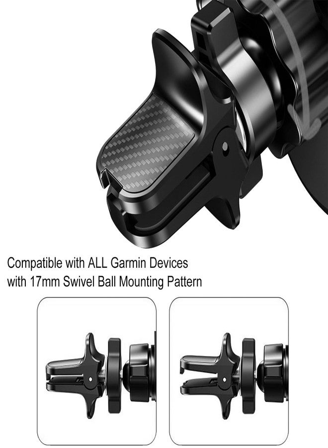 LUORNG Car Clip Phone Holder Plastic Backboard 17mm Ball Vent Universal Adjustable Knob GPS Vent Holder Base Black - Image 4