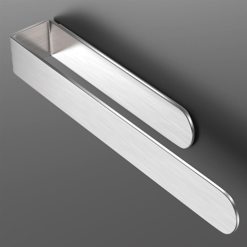 HUFEEOH Hand Towel Holder  Self Adhesive Towel Bar Towel Holder for Kitchen Cabinet  SUS 304 Stainless Steel Bath Towel Holder Stick on Wall - Image 3