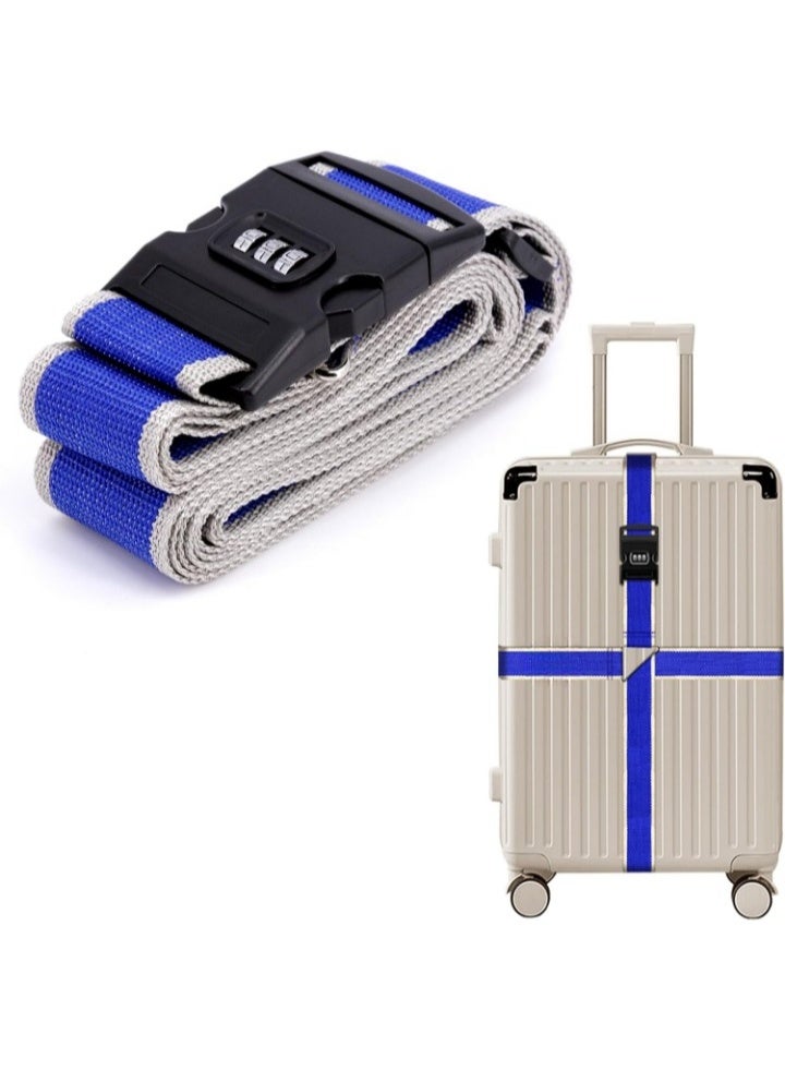 Meetion طقم أحزمة حقائب السفر المعتمدة من TSA مع قفل قابل للتعديل 1 قطعة مع بطاقات تعريف الحقائب - Image 2