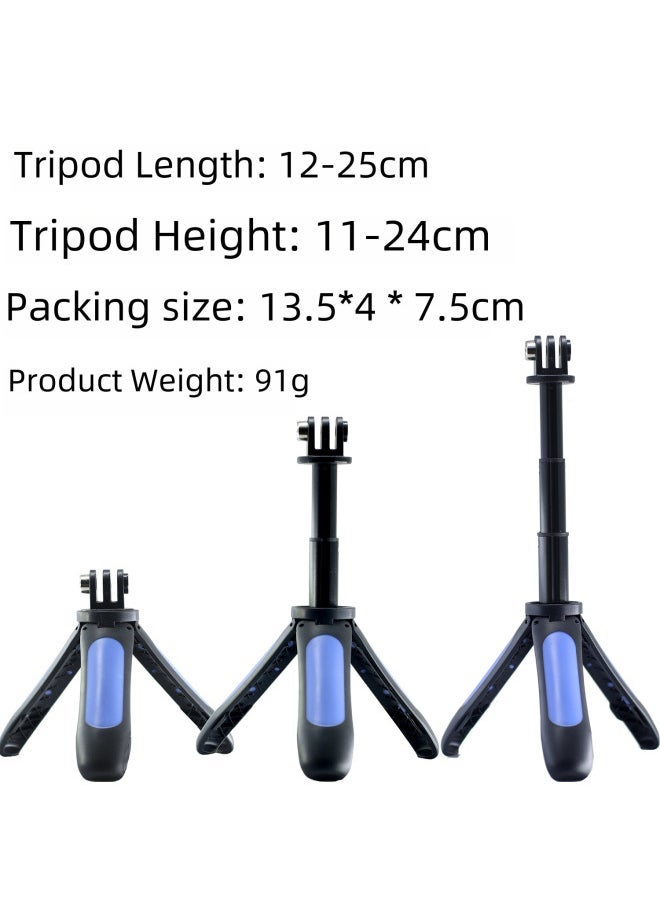 Selfie Stick Tripod Camera Accessories Mini Extension Rod + Tripod For Gopro Camera Sports Dv-Color:gopro Tripod Red - Image 5