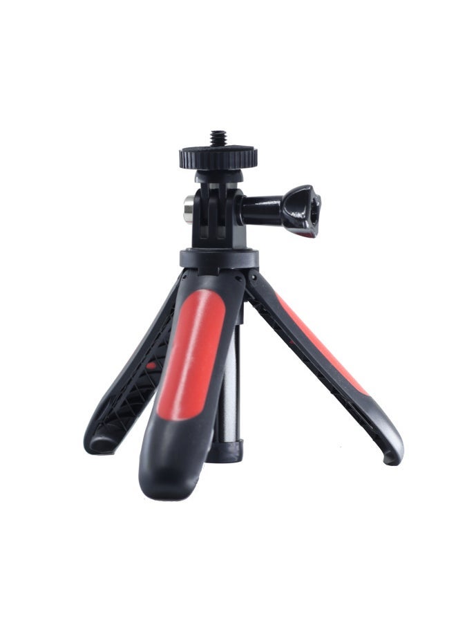 Selfie Stick Tripod Camera Accessories Mini Extension Rod + Tripod For Gopro Camera Sports Dv-Color:gopro Tripod Red - Image 1