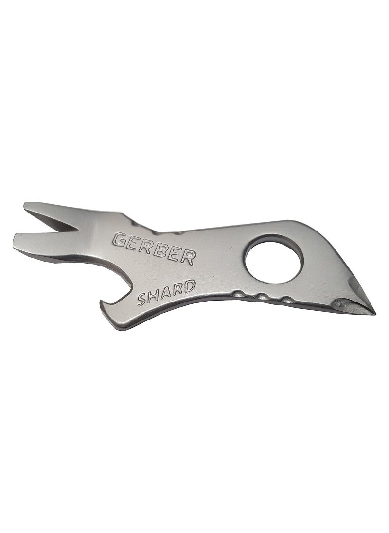 Gerber Gerber Gear Shard Keychain - Multitool Keychain with Bottle Opener, Screwdriver, and Wire Stripper - EDC Gear and Equipment - Silver  - Image 1