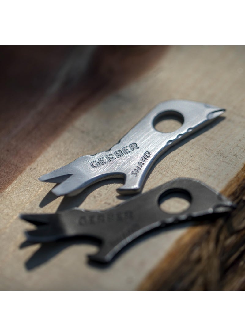 Gerber Gerber Gear Shard Keychain - Multitool Keychain with Bottle Opener, Screwdriver, and Wire Stripper - EDC Gear and Equipment - Silver  - Image 5