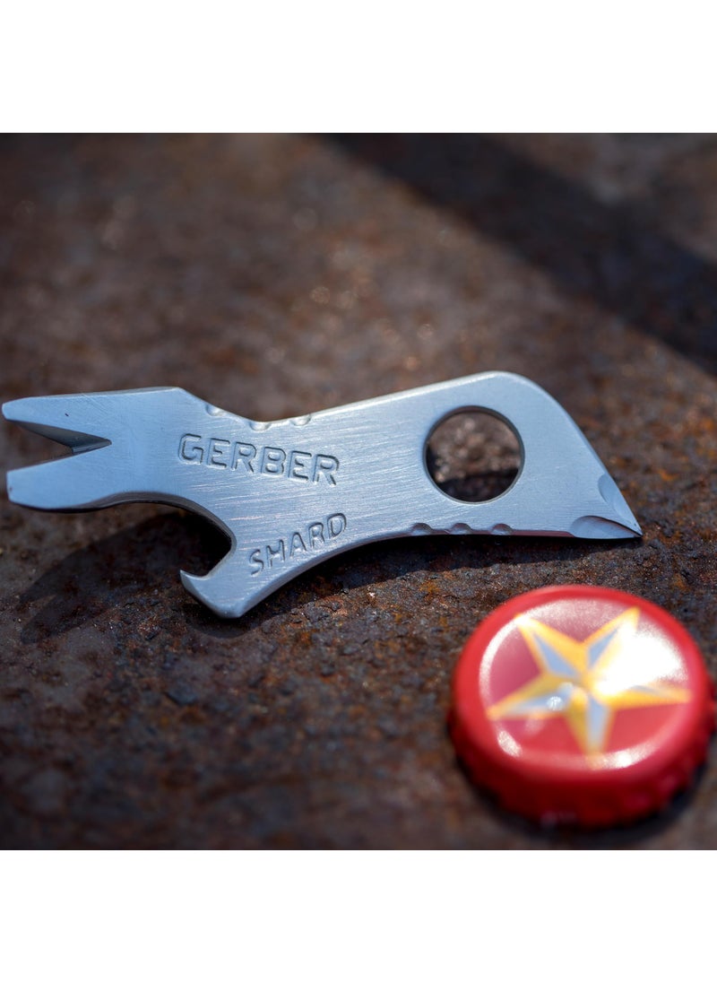 Gerber Gerber Gear Shard Keychain - Multitool Keychain with Bottle Opener, Screwdriver, and Wire Stripper - EDC Gear and Equipment - Silver  - Image 4