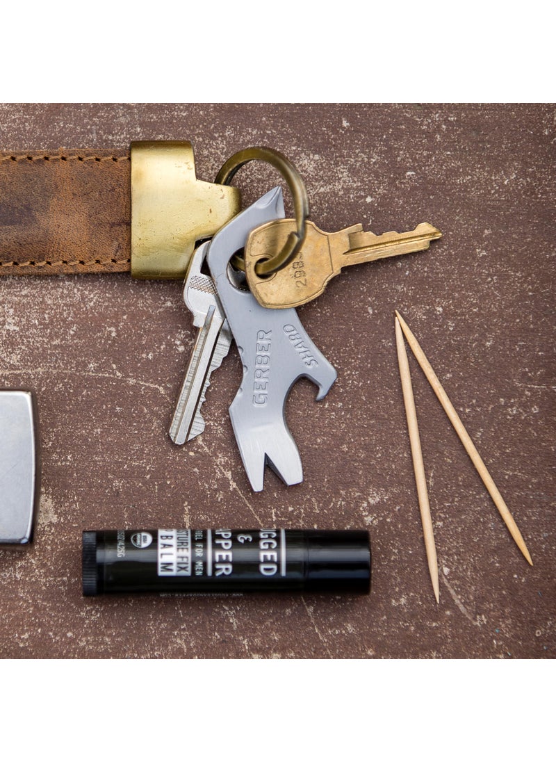 Gerber Gerber Gear Shard Keychain - Multitool Keychain with Bottle Opener, Screwdriver, and Wire Stripper - EDC Gear and Equipment - Silver  - Image 3