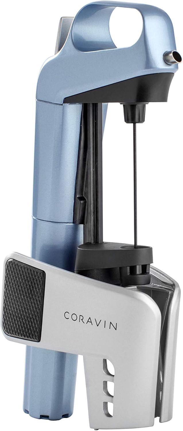Coravin Coravin Limited Edition Preservation System and Wine Bottle Opener Includes 4 Argon Capsules Steel Blue  - Image 3