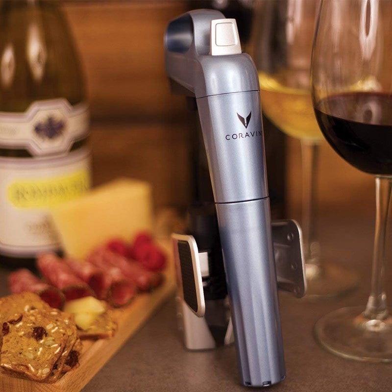 Coravin Coravin Limited Edition Preservation System and Wine Bottle Opener Includes 4 Argon Capsules Steel Blue  - Image 5