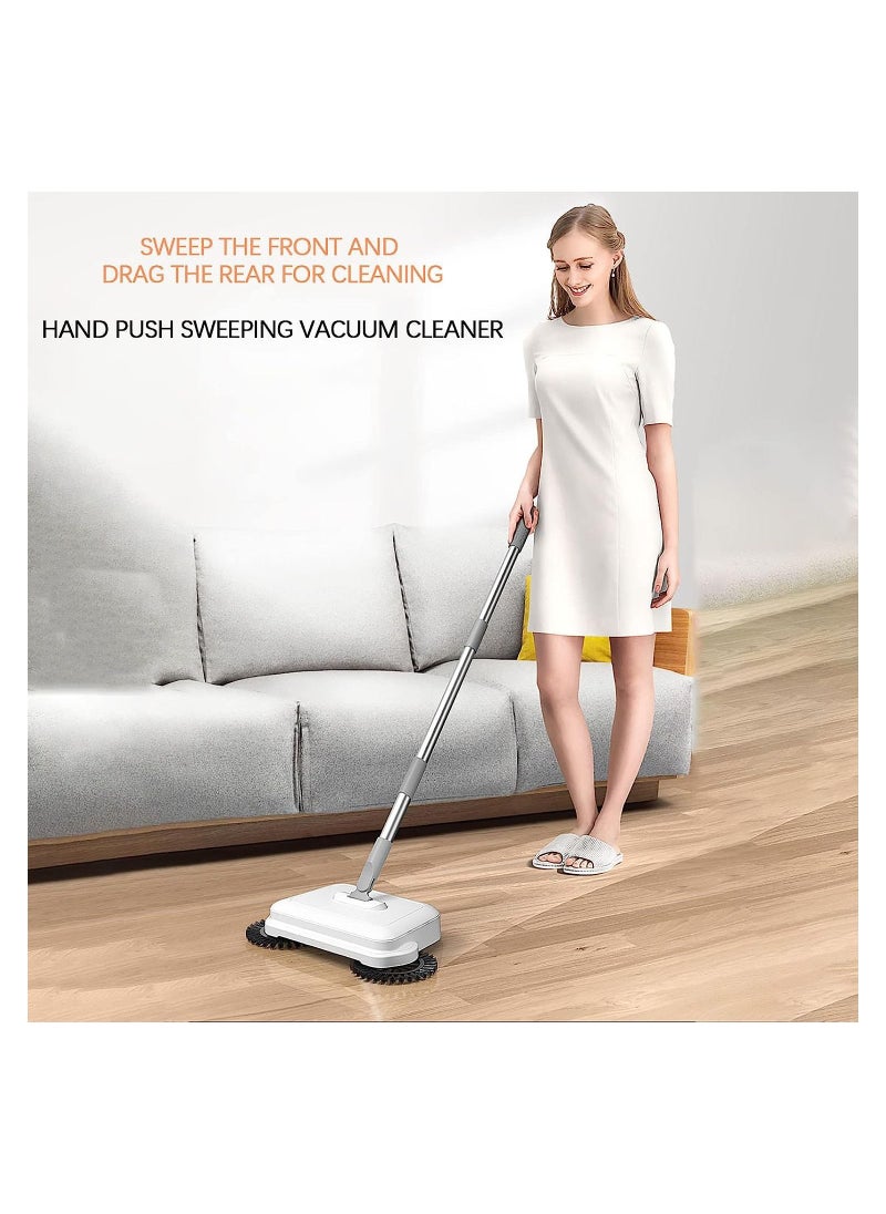 Arabest - Hand push sweeper, household sweeper and mop vacuum cleaner, hand push vacuum cleaner, cleaning sweeper tool sweeping, household cleaning mop (white) - Image 1