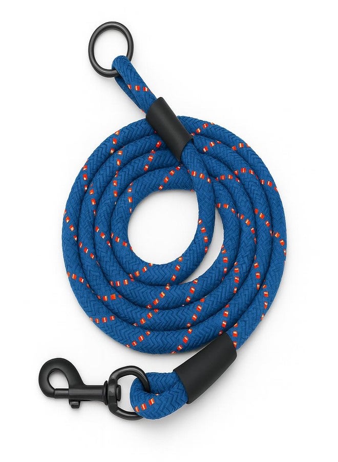 Zigly Lifestyle Reflective Rope Dog Leash - S (12mm) - Blue | Durable Training Rope Leash for Puppies & Small Dogs| Lightweight, Comfortable Grip Strong Leash for Daily Walks - Image 3