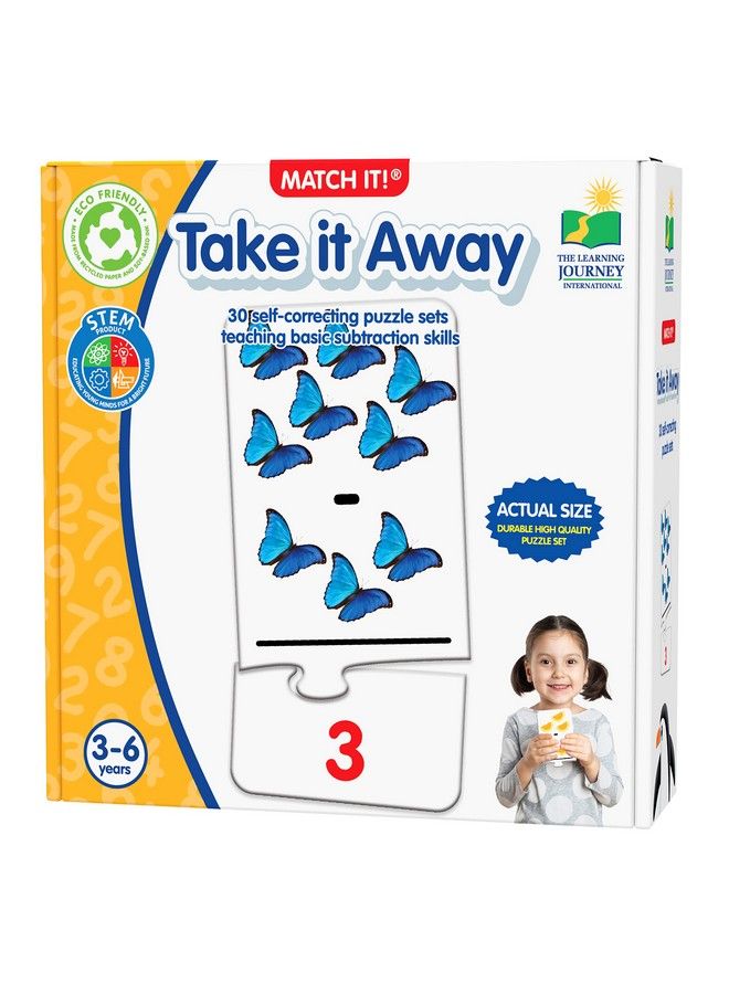 THE LEARNING JOURNEY Learning Journey International Match It! Take It Away Stem Subtraction Game Helps To Teach Early Math Facts With 30 Matching Pairs Preschool Games & Gifts For Kids Ages 3 And Up Multicolor - Image 2