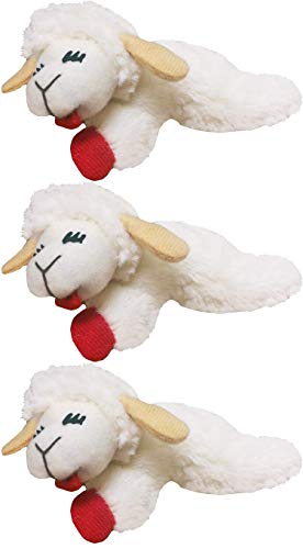 Multipet Lamb Chop Cat Toy Small Pack of 3 - Image 1