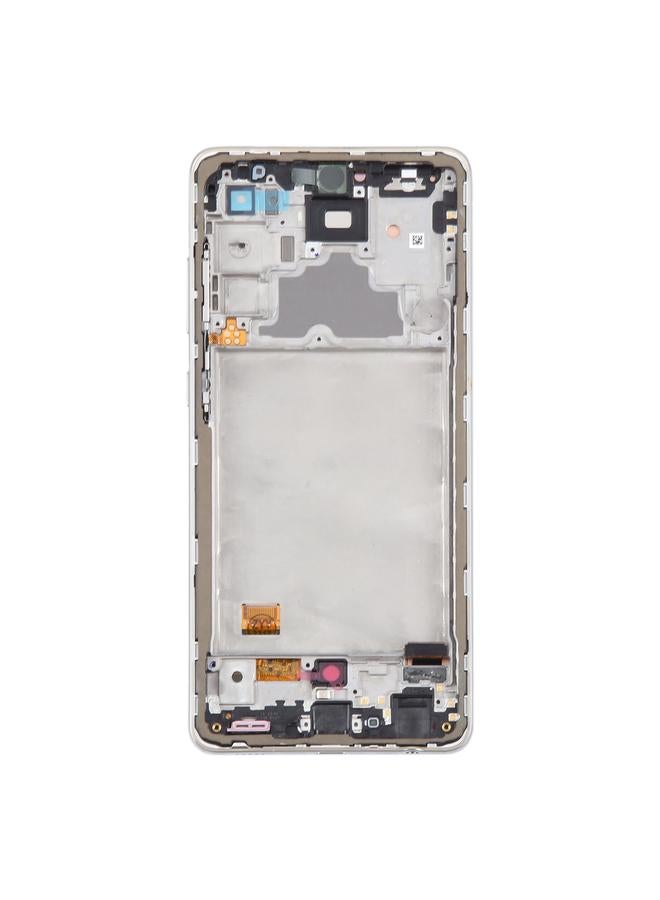 erorex Replacement For Samsung Galaxy A72 4G SM-A725 6.43 inch OLED LCD Screen Digitizer Full Assembly with Frame White - Image 3