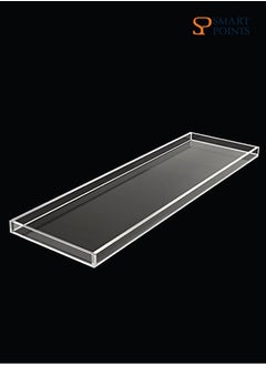 SMARTPOINTS Durable Clear Acrylic Towel Tray,Lucite Bathtub Caddy  - Image 3