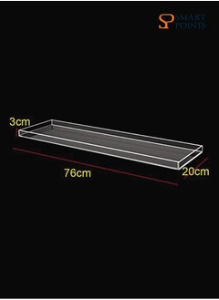 SMARTPOINTS Durable Clear Acrylic Towel Tray,Lucite Bathtub Caddy  - Image 4