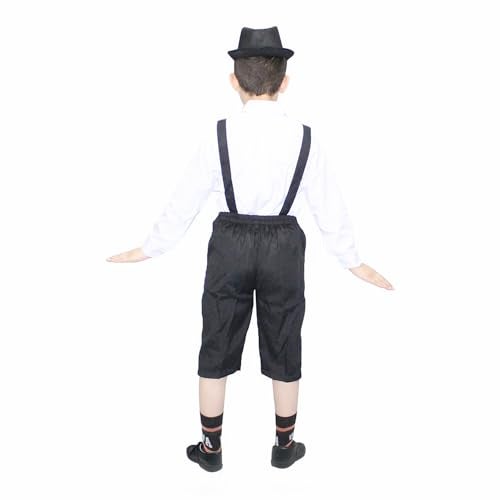 Kaku Fancy Dresses Polyester German Boy/Lederhosen Boy Costume/German Bavarian Costume for Boy Style -Multicolor, 5-6 Years - Image 4