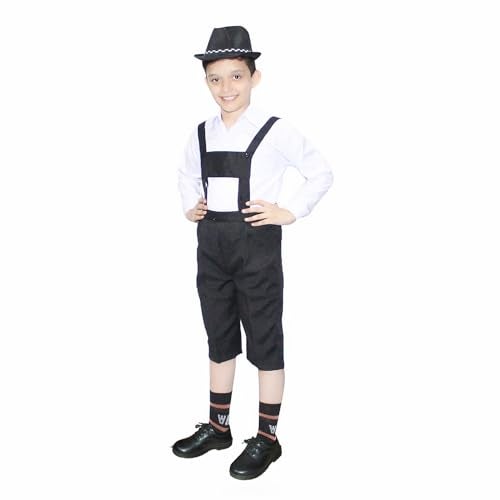 Kaku Fancy Dresses Polyester German Boy/Lederhosen Boy Costume/German Bavarian Costume for Boy Style -Multicolor, 5-6 Years - Image 5