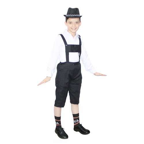 Kaku Fancy Dresses Polyester German Boy/Lederhosen Boy Costume/German Bavarian Costume for Boy Style -Multicolor, 5-6 Years - Image 2