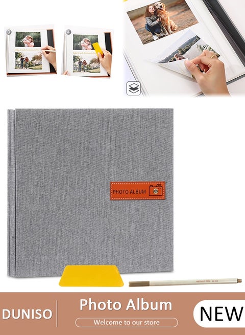 120 Pockets Simple Photo Album for 3-10 Inches Photos Portable Photo Album for Family Wedding Boys Girls