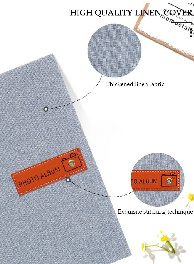 DUNISO 120 Pockets Simple Photo Album for 3-10 Inches Photos Portable Photo Album for Family Wedding Boys Girls - Image 4