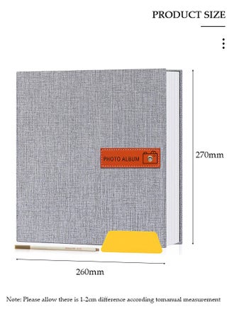 120 Pockets Simple Photo Album for 3-10 Inches Photos Portable Photo Album for Family Wedding Boys Girls - view 2